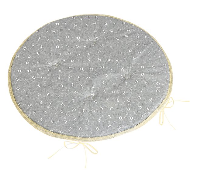 Sedák Adéla kulatý hladký Šedá,Bílá 79/227 průměr 40 cm