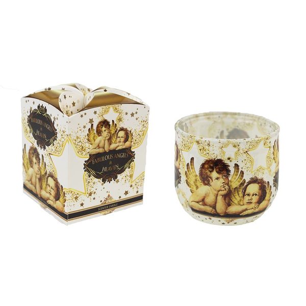 Svíčka vonná ve skle FABULOUS ANGELS, 100g MSC-EX105 - dia 7,8 x 7 cm
