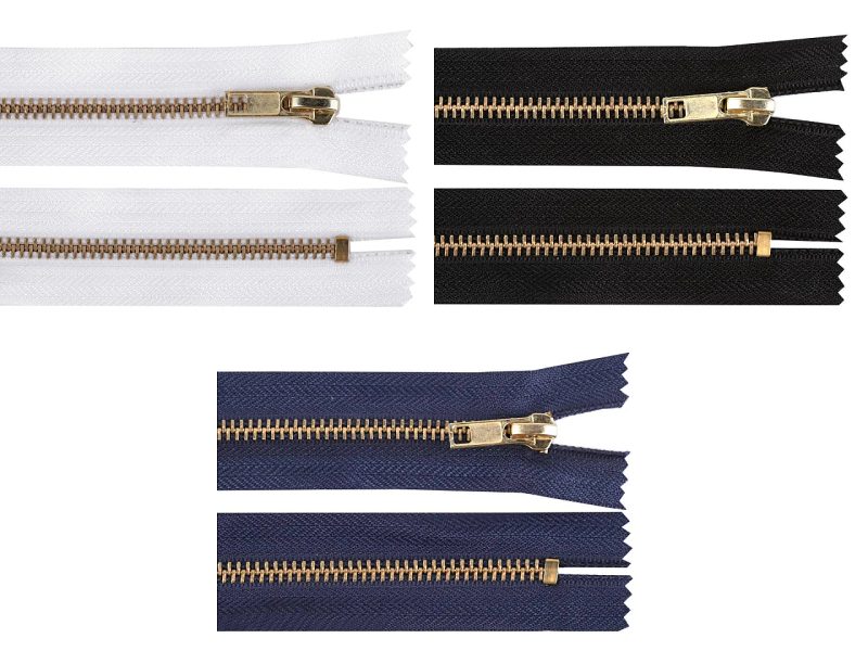 Kovový zip No 5 délka 12 cm (jeansový)
