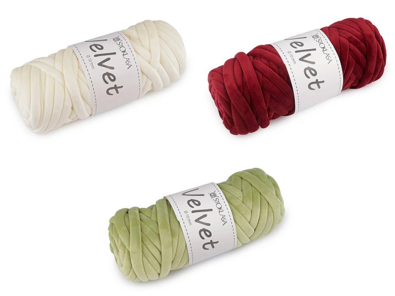 Příze Marshmallow silná Velvet Ø10 mm 500 g