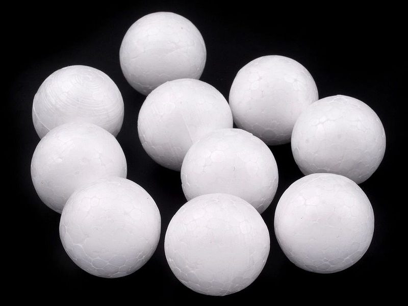 Koule Ø2,5 cm polystyren balení 20 ks
