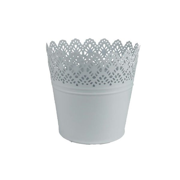 Květináč plechový K3043/3 - dia 15.5 × 14.7 cm