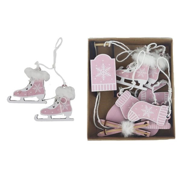 Vánoční dekorace k zavěšení, 6 ks D5790 - 2,5 - 6 x 0,5 x 2 - 6 cm