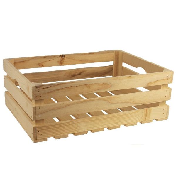 Dřevěná bedýnka přírodní velká 097028 - 50 x 35 x 20 cm{% if zbozi.vyrobce.nazev %} – Morex{% endif %} – Bexis.cz