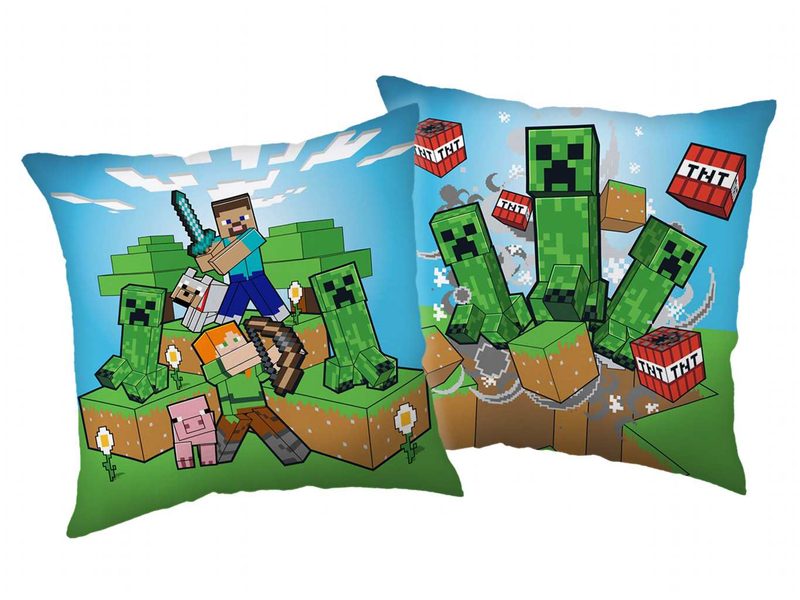 Polštářek Minecraft Creeper rush 40x40 cm - Jerry Fabrics – Bexis.cz