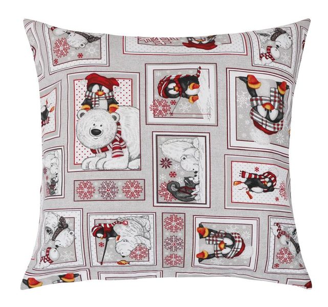 Povláček Vánoce - 40x40 cm Patchwork zimní