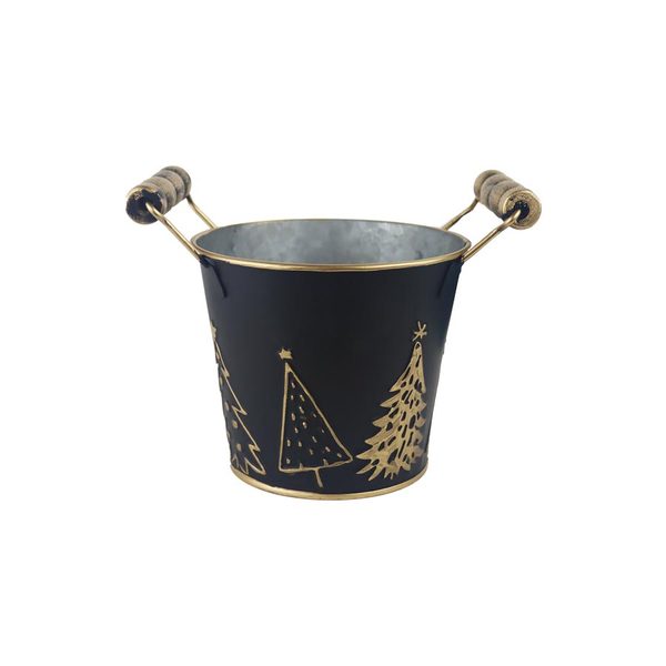 Vánoční květináč plechový K3910/1 - 12 cm