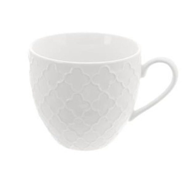 Hrnek porcelánový WHITELINE 250 ml sada 6 ks O0282
