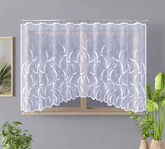 Oblouková záclona Štěpánka bez řasící pásky 160x400 cm{% if zbozi.vyrobce.nazev %} – Olzatex{% endif %} – Bexis.cz