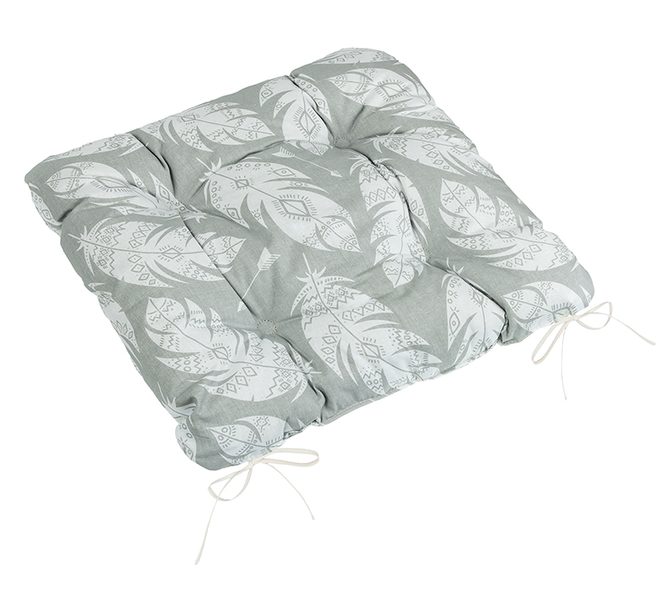 Sedák Adéla prošívaný Šedá,Bílá 41/237 40x40 cm