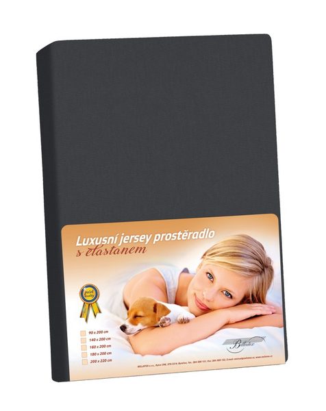 Jersey LUX Grafitová /348