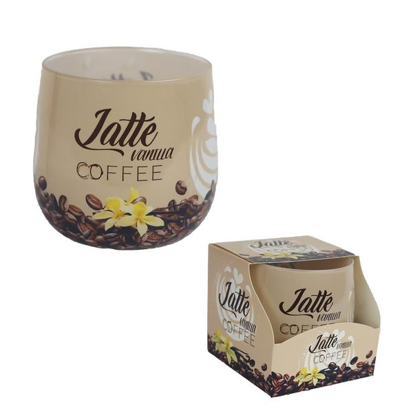 Svíčka vonná ve skle COFFE LATTE 100g G - dia 7,5 × 7,8 cm