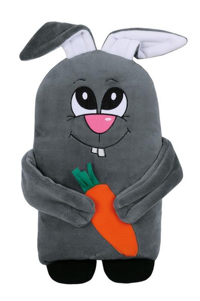 Tvarovaný polštářek zajíček Béžová 50/175 45x30 cm