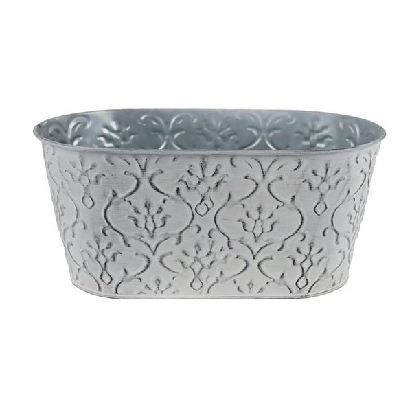 Květináč plechový ovál K3417/1 - 24 × 13,5 × 12 cm
