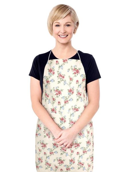 Kuchyňská zástěra DITA Smetanová,Růžová,Zelená 7750/404 zástěra 67x84 cm