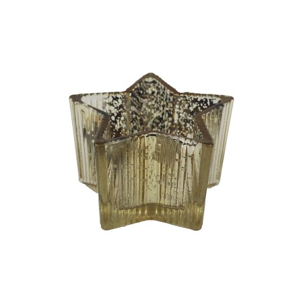Dekorační svícen hvězda S0512/2 - 11×0×7 cm