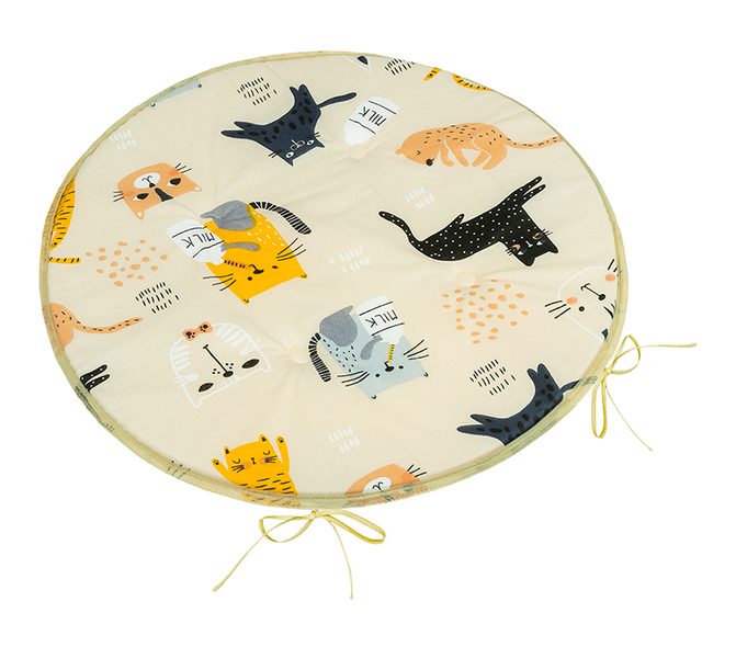 Sedák Adéla kulatý hladký Béžová,Černá,Šedá 79/291 průměr 40 cm