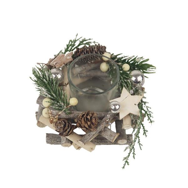 Dekorační svícen P1731 - dia13 x 8 cm