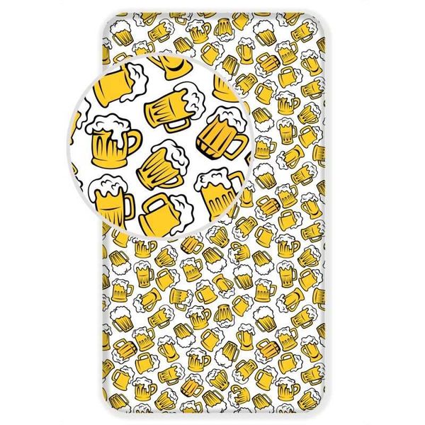 Prostěradlo Pivo Bavlna, 90/200 cm