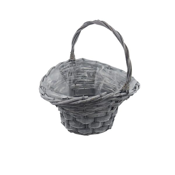 Koš dekorační s plastem P2227/A - 23 x 20 x 13/ 14/26 cm