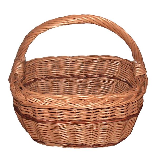 Proutěný koš nákupní malý 01082