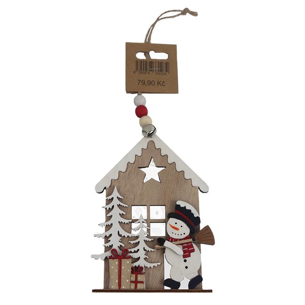 Domeček k zavěšení D6306-20 - 10 × 1 x 14,5 / 28 cm