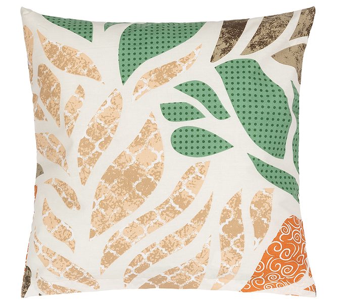 Povláček bavlněný Oranžová,Zelená 90/499 40x40 cm