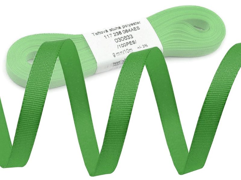 Stuha taftová šíře 9 mm návin 10 m