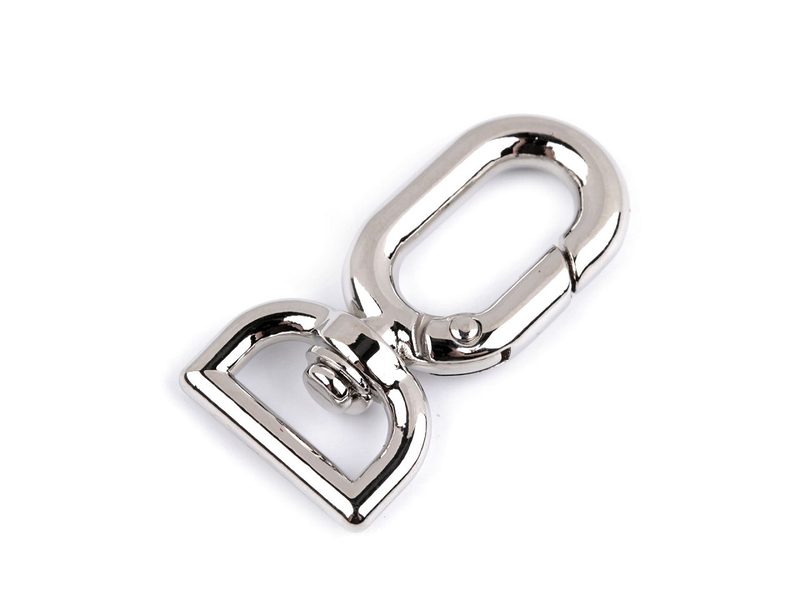 Kovová karabina s obrtlíkem průvlek 13 mm