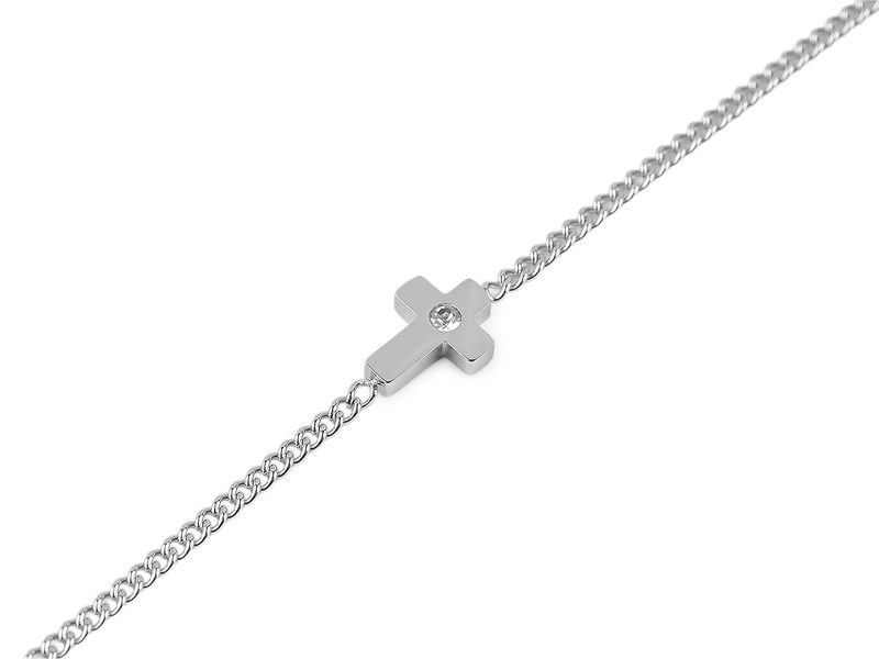 Náramek z nerezové oceli křížek