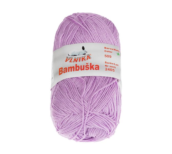 Příze BAMBUŠKA Fialová 509 50g / 205 m