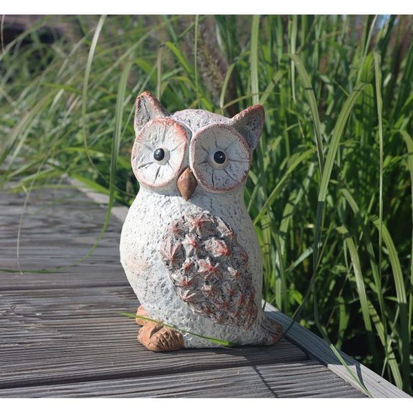 Dekorace sova X4512/3 - 14.1 × 13.8 × 19.7 cm
