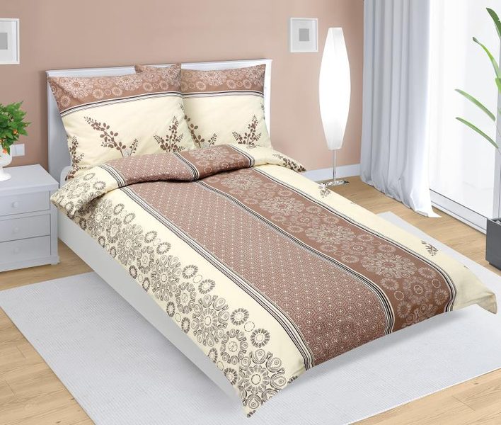 Povlečení flanelové Hnědá 12/326 140x200, 70x90 cm