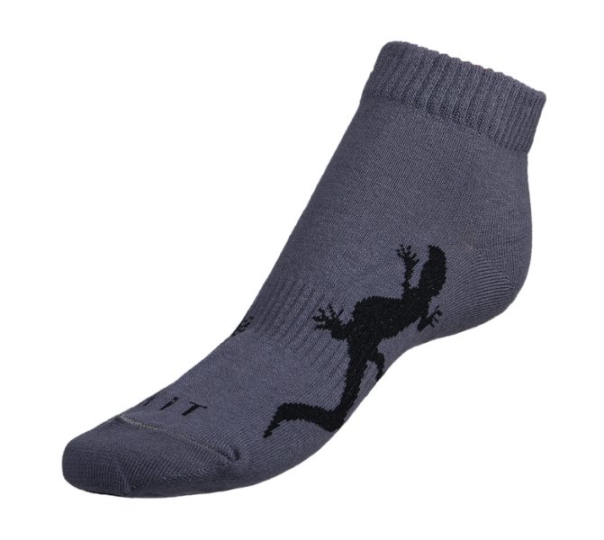 Ponožky nízké Ještěrka - 39-42 šedá