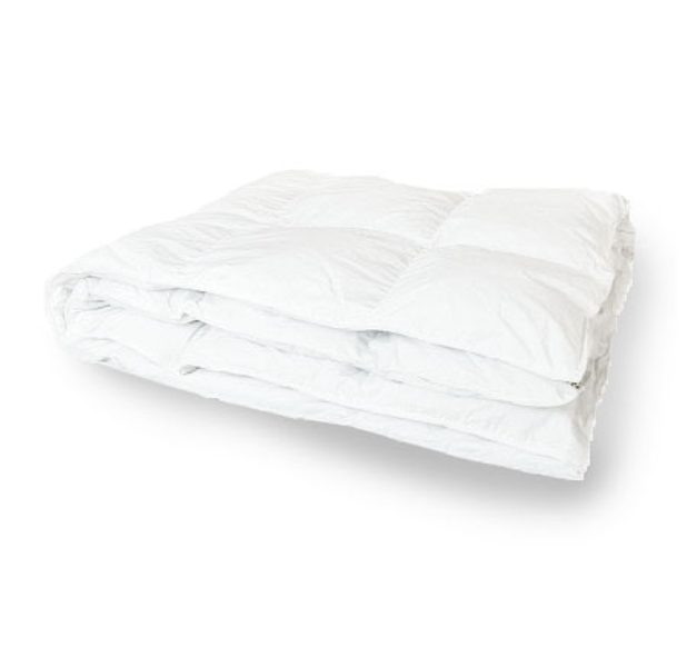 COMFORT Péřová prošívaná přikrývka - bílá 140x200 cm