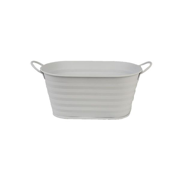 Květináč plechový K2577-01 - 22,5 x 13 x 10,5/12 cm