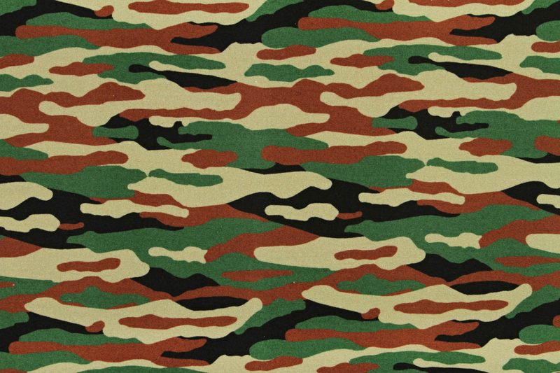 Teplákovina Maskáč USA šíře 155 cm METRÁŽ