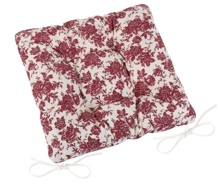 Sedák Adéla prošívaný Bordová 41/322 40x40 cm