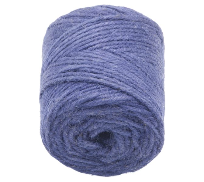 Jutový motouz - cívka Modrá 2526/560 cívka 200g, cca 60 m, průměr 3.5 mm