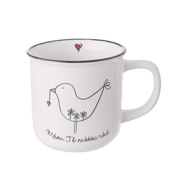 Hrnek BIRD MÁM TĚ RÁD 370 ml O0028