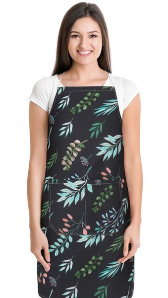 Kuchyňská zástěra ADÉLA Černá 7750/236 zástěra 67x84 cm