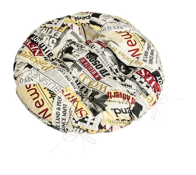 Sedák Adéla prošívaný kulatý Červená,Černá,Bílá 62/228 průměr 40 cm