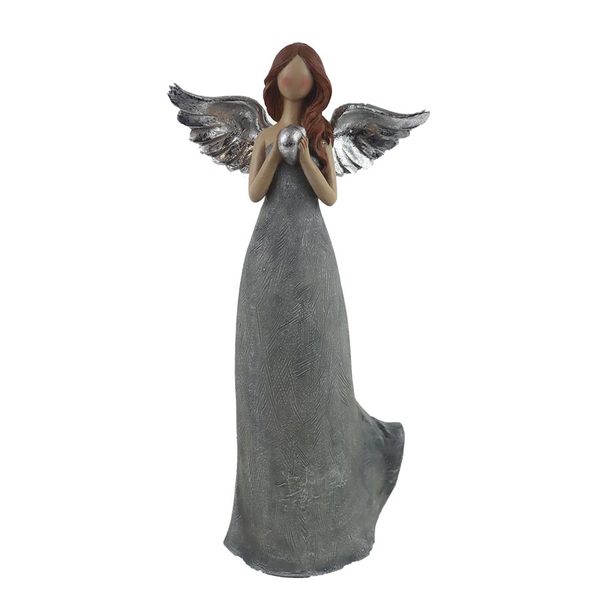 Dekorace anděl X6480-21 - 12,5 × 7 × 26 cm