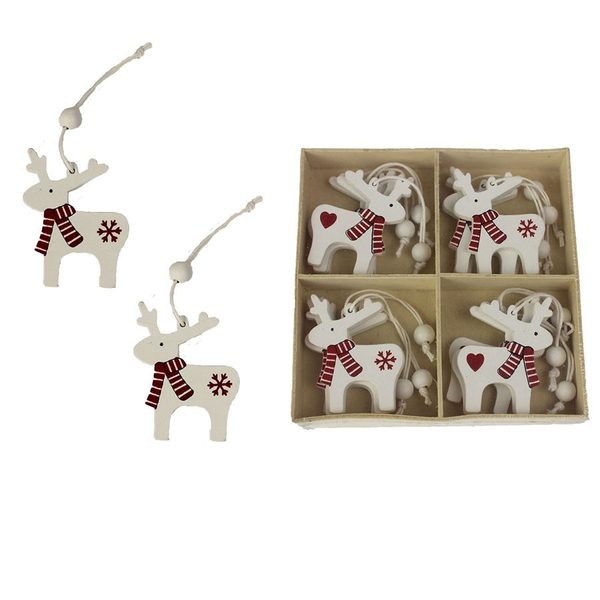 Vánoční dekorace, 12ks D2371 - 5,8 x 0,5 x 4,5 cm