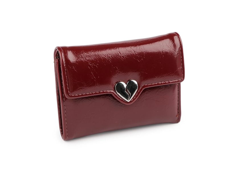 Dámská peněženka srdce 9x11,5 cm