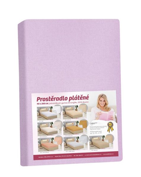 Prostěradlo plátěné Fialová 172/219