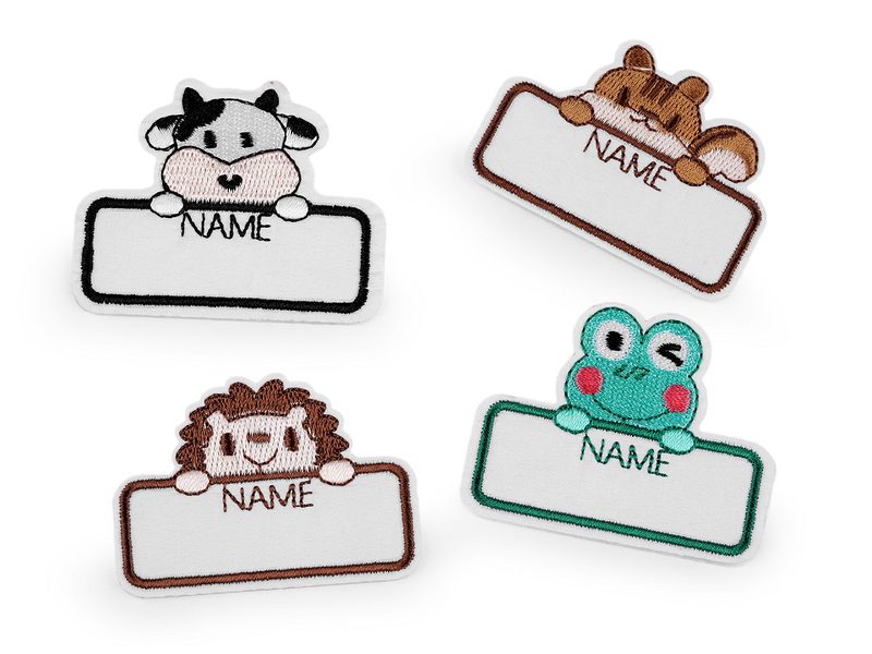 Jmenovka / štítek nalepovací textilní