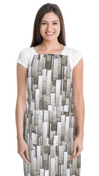 Kuchyňská zástěra EMA Šedá 7750/535 zástěra 67x84 cm