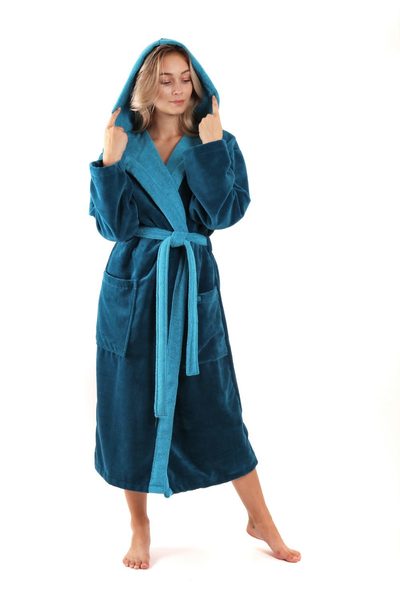 Tampa Duo župan s kapucí - petrolejový 39 59 6430