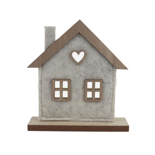 Dekorace domeček X5999-26 - 14 × 4 × 16 cm